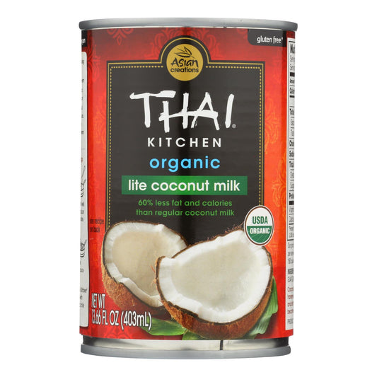 Thai Kitchen Organic Lite Coconut Milk - Case Of 12 - 13.66 Fl Oz.