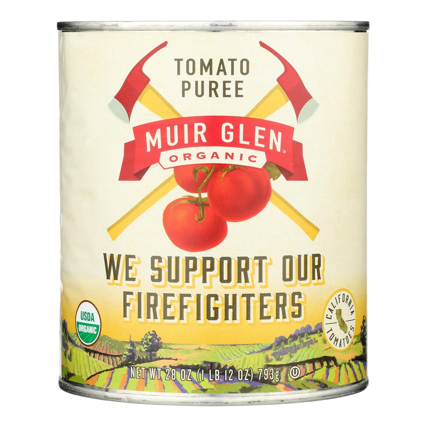 Muir Glen Muir Tomato Puree - Tomato - Case Of 12 - 28 Oz.