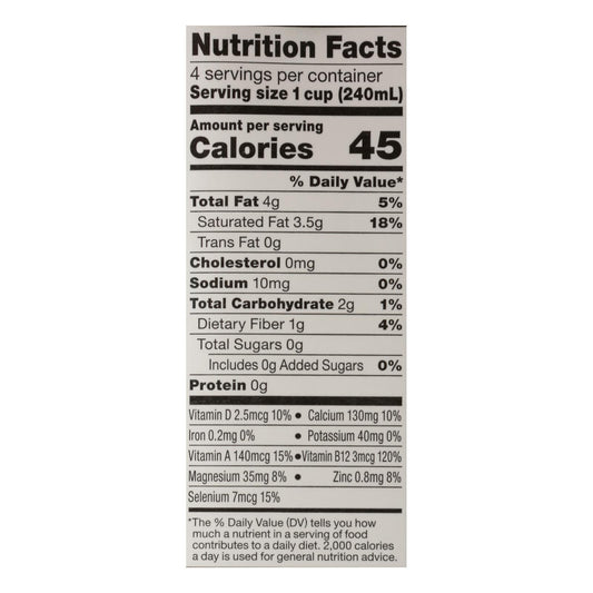 So Delicious Coconut Milk Beverage - Unsweetened - Case Of 12 - 32 Fl Oz.
