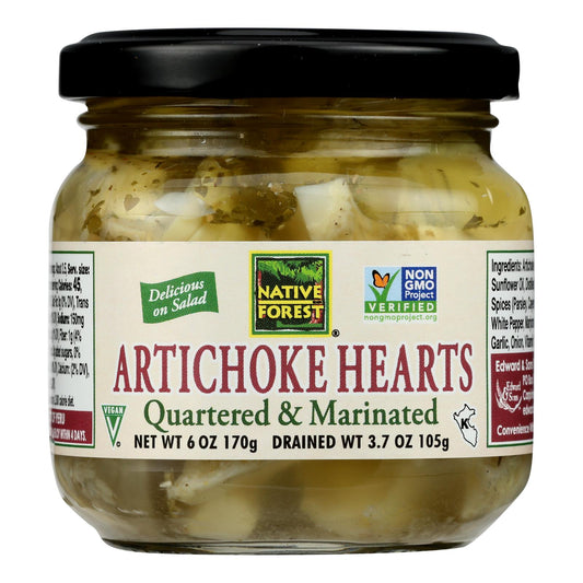Native Forest Marinated Hearts - Artichoke - Case Of 6 - 6 Oz.