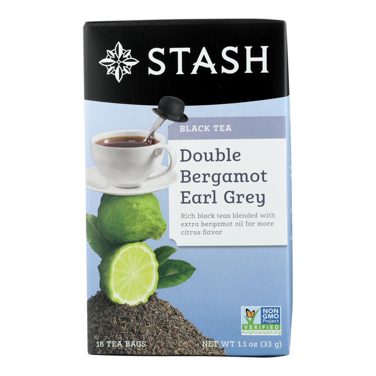 Stash Tea Earl Grey Black - Double Bergamot - Case Of 6 - 18 Bags