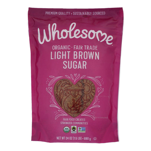 Wholesome Sweeteners Sugar - Organic - Light Brown - 24 Oz - Case Of 6
