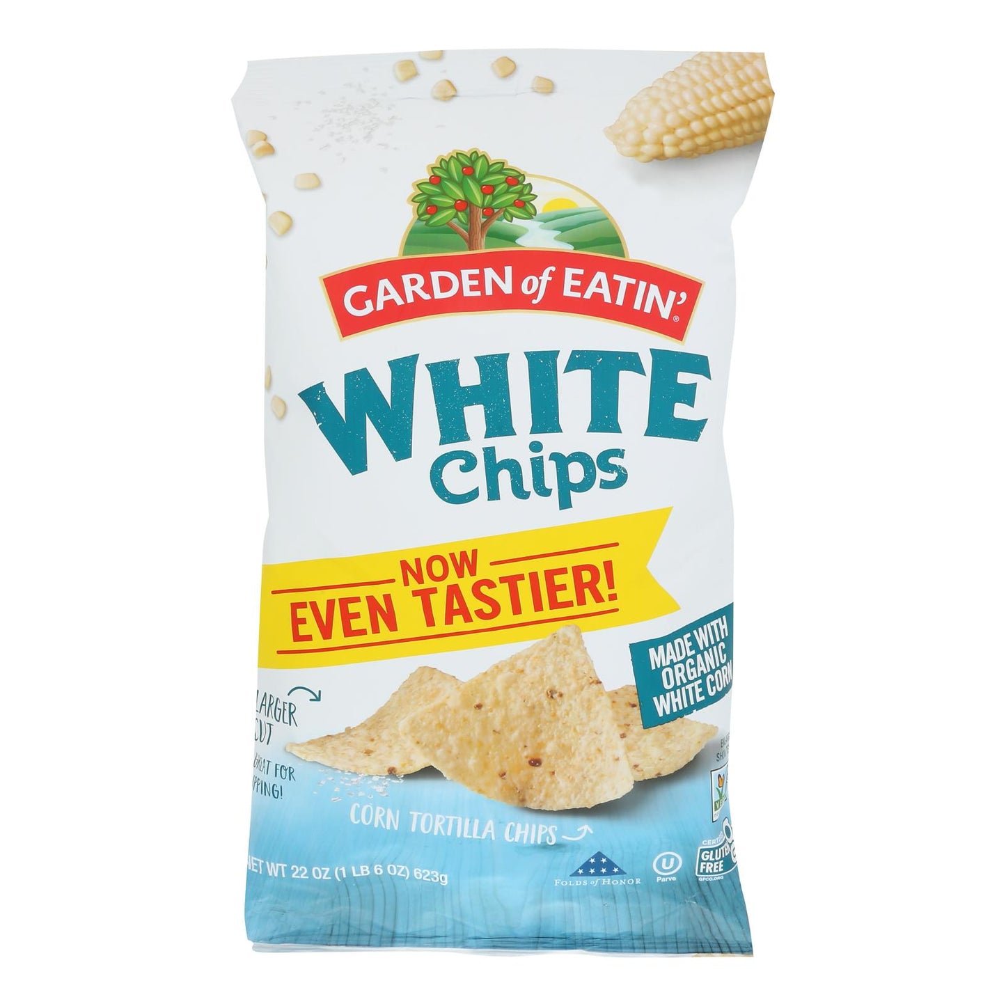Garden Of Eatin' Tortilla Chips - White Corn - Case Of 10 - 22 Oz.