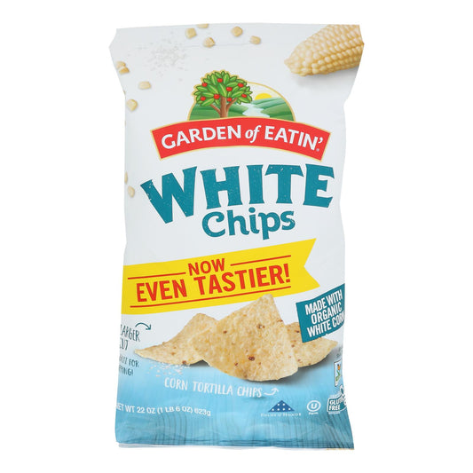 Garden Of Eatin' Tortilla Chips - White Corn - Case Of 10 - 22 Oz.