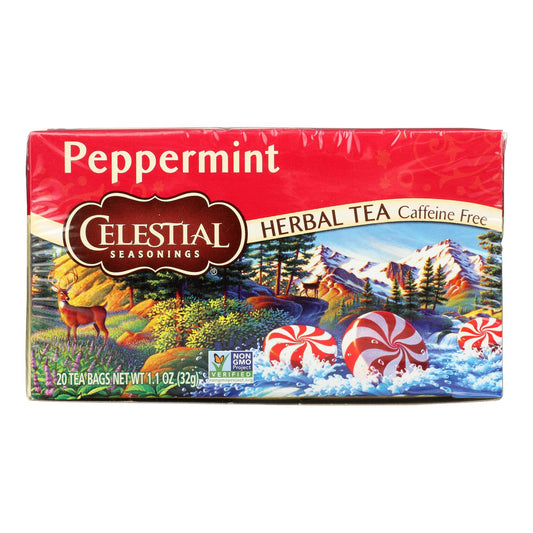 Celestial Seasonings Herb Tea Peppermint - 20 Tea Bags - Case Of 6