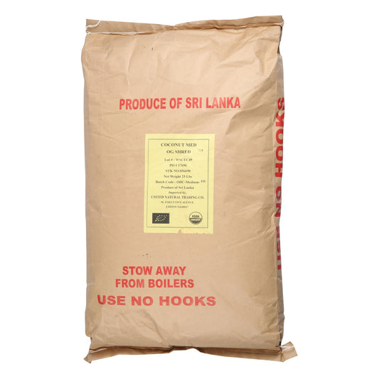 Bulk Dried Fruit Coconut Organic Dried Shredded Medium Unsulphured - Single Bulk Item - 25lb