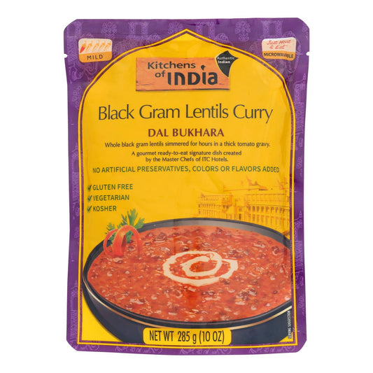 Kitchen Of India Dinner - Black Gram Lentils Curry - Dal Bukhara - 10 Oz - Case Of 6