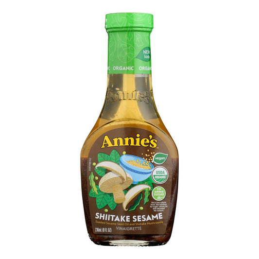 Annie's Naturals Vinaigrette Shiitake And Sesame - Case Of 6 - 8 Fl Oz.