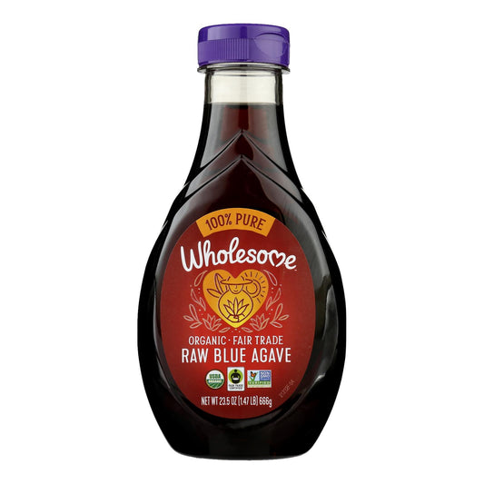 Wholesome Sweeteners Organic Raw Blue Agave - Case Of 6 - 23.5 Oz.