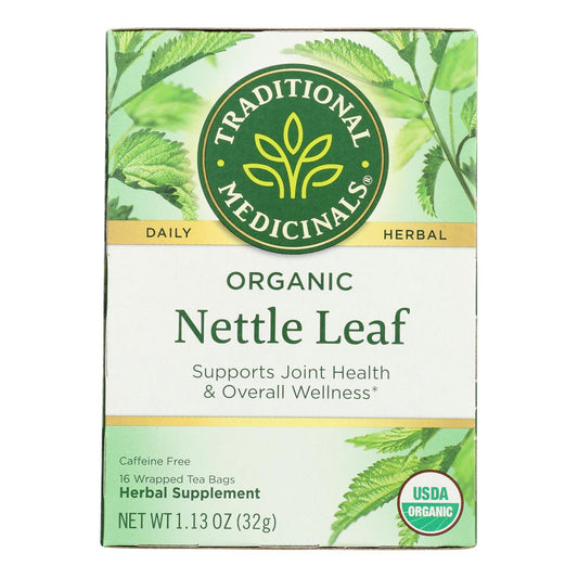 Traditional Medicinals Organic Nettle Leaf Herbal Tea - 16 Tea Bags - Case Of 6