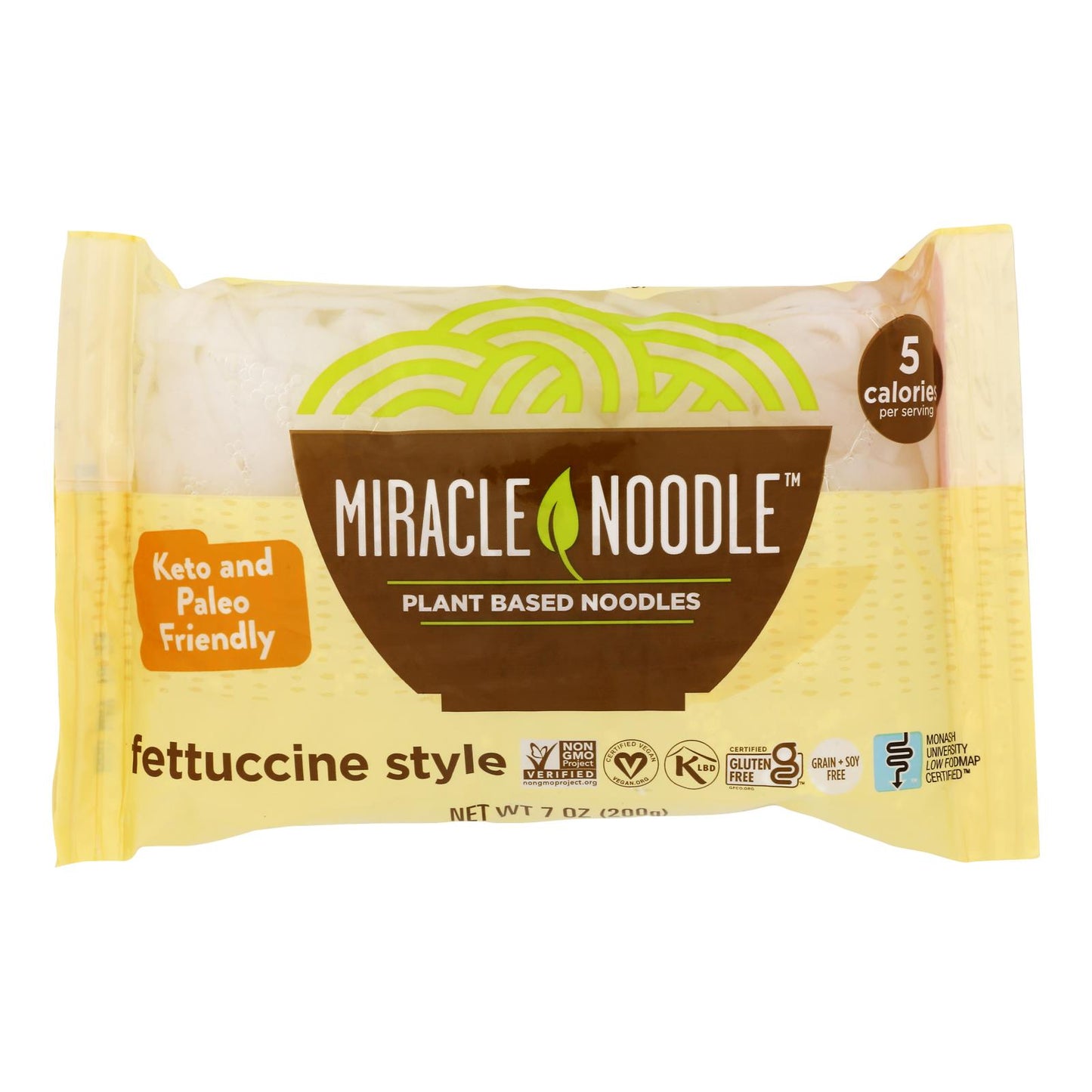 Miracle Noodle Pasta - Shirataki - Miracle Noodle - Fettuccini - 7 Oz - Case Of 6