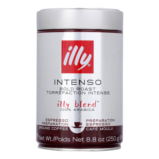 Illy Caffe Coffee Coffee - Espresso - Ground - Dark Roast - 8.8 Oz - Case Of 6