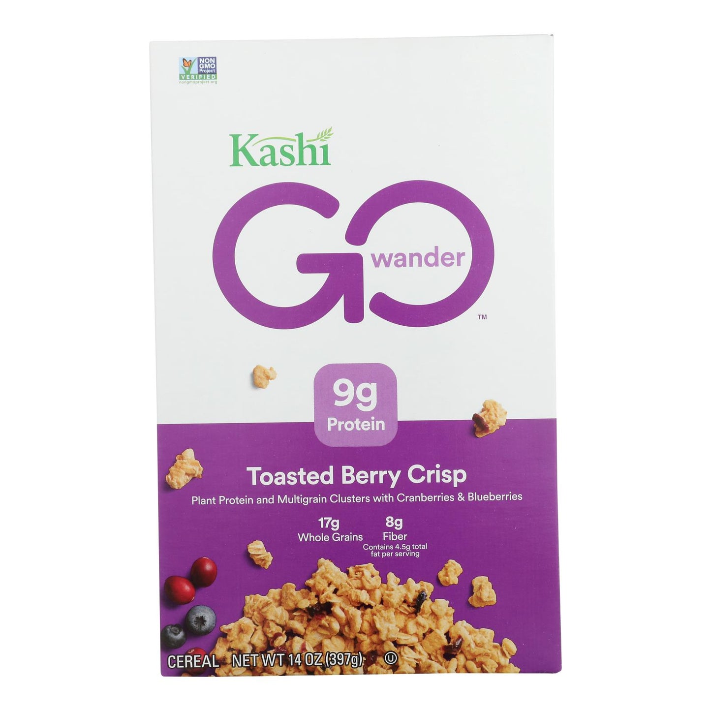 Kashi Cereal - Multigrain - Golean - Crisp - Toasted Berry Crumble - 14 Oz - Case Of 12