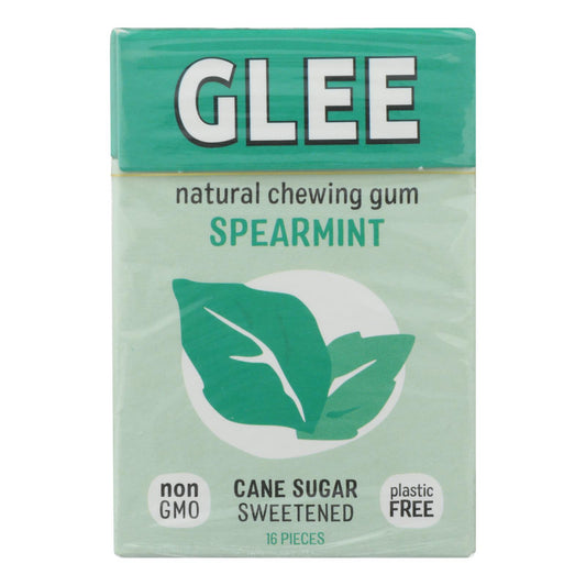 Glee Gum Chewing Gum - Spearmint - Case Of 12 - 16 Pieces