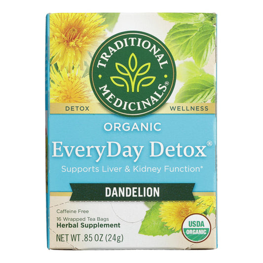 Traditional Medicinals Tea - Organc - Evrydy Detox - Dndln - 16 Ct - 1 Case