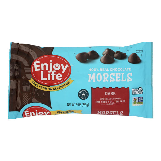 Enjoy Life - Baking Chocolate - Morsels - Dark Chocolate - 9 Oz - Case Of 12