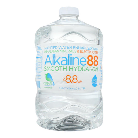 Alkaline 88 - Water Purified 8.8 Ph - Case Of 4 - 3 Liter