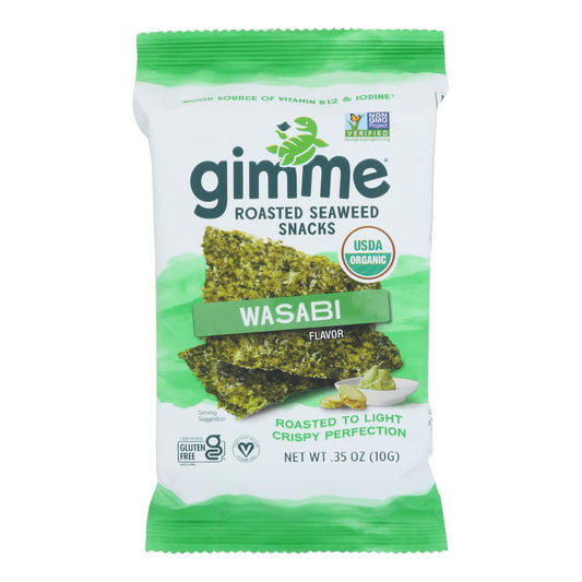 Gimme Organic Roasted - Wasabi - Case Of 12 - 0.35 Oz.