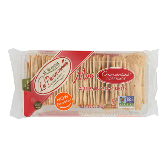 Lapanzanella Mini Croccantini - Rosemary - Case Of 12 - 6 Oz