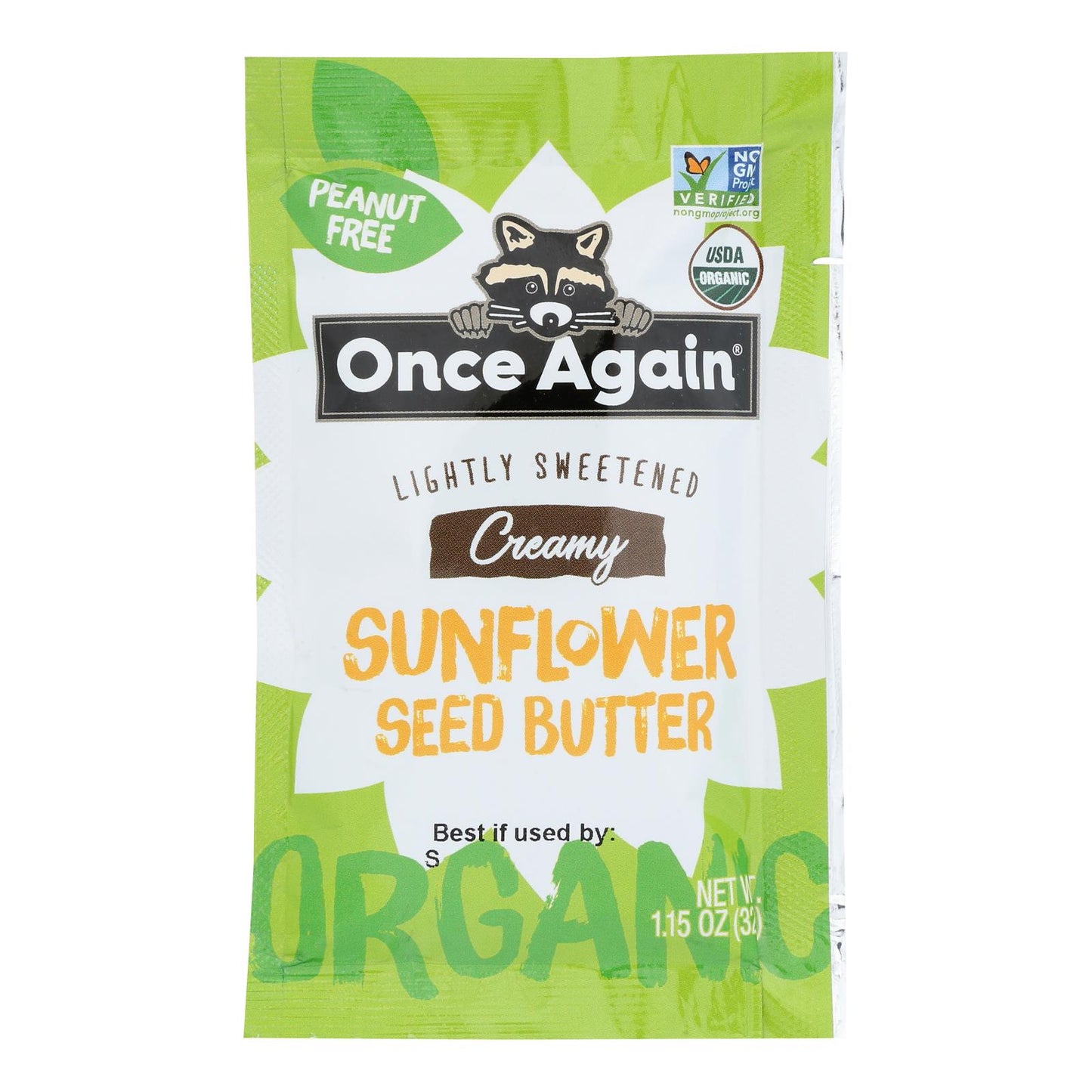Once Again Organic Sunflower Seed Butter  - Case Of 10 - 1.15 Oz