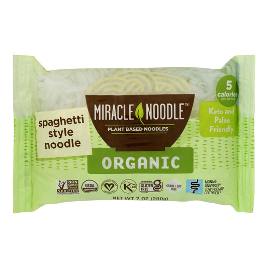 Miracle Noodle Shirataki Pasta - Organic Spaghetti - Case Of 6 - 7 Oz.