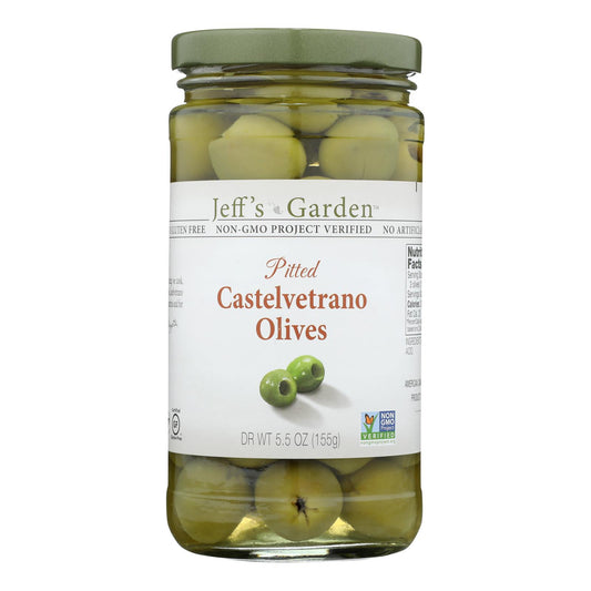 Jeff's Garden - Castelvetrano Olives - Pitted - Case Of 6 - 5.5 Oz.