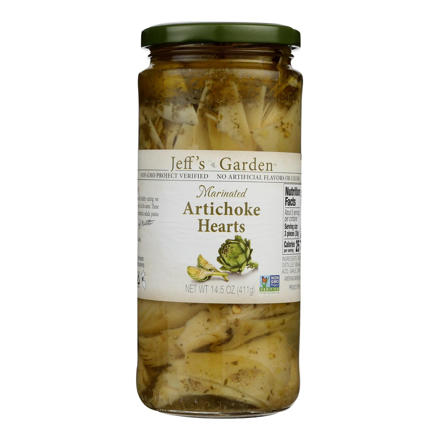 Jeff's Natural Artichoke Hearts - Marinated - Case Of 6 - 14.5 Oz