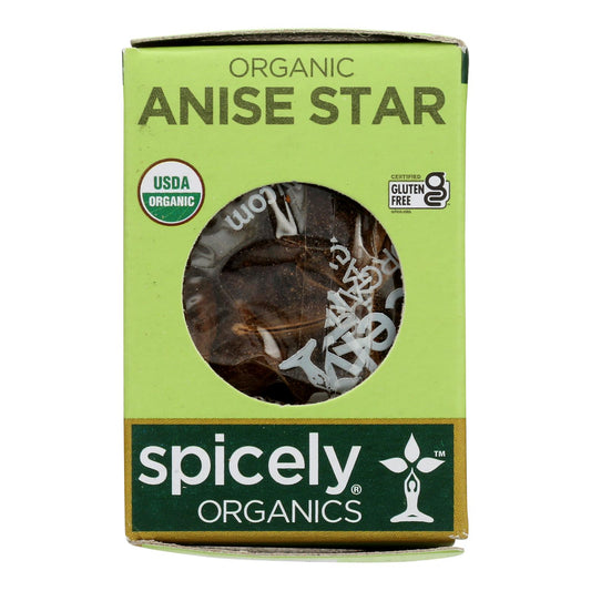 Spicely Organics - Organic Star Anise - Whole - Case Of 6 - 0.1 Oz.