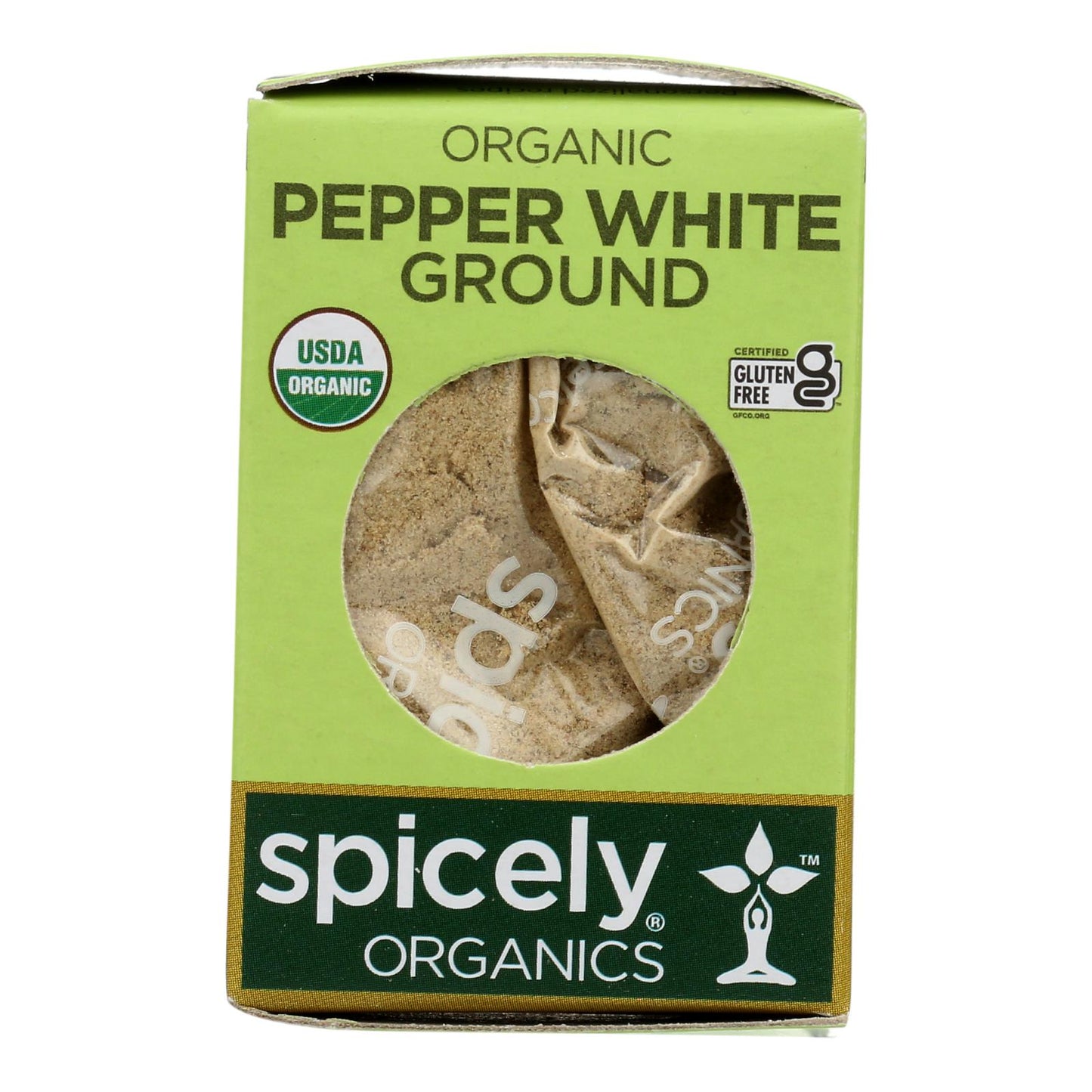 Spicely Organics - Organic Peppercorn - White Ground - Case Of 6 - 0.45 Oz.
