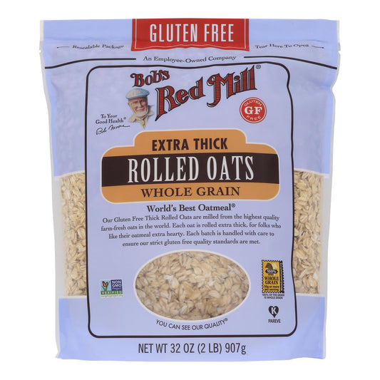 Bob's Red Mill - Thick Rolled Oats - Gluten Free - Case Of 4-32 Oz.