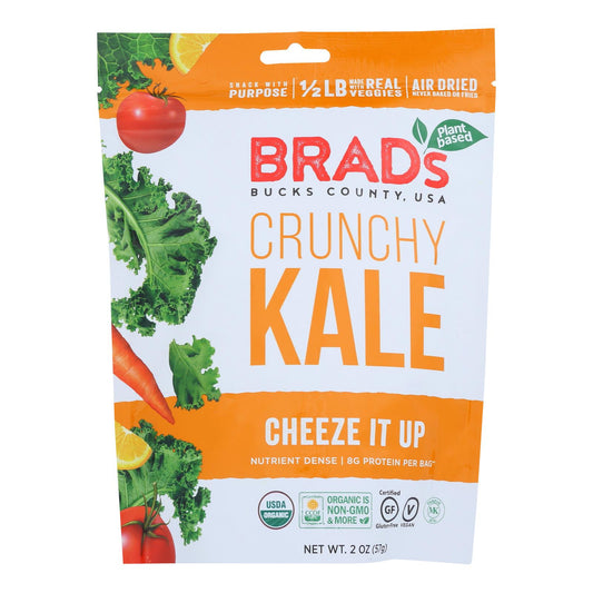Brad's Plant Based - Crunchy Kale - Cheeze It Up - Case Of 12 - 2 Oz.