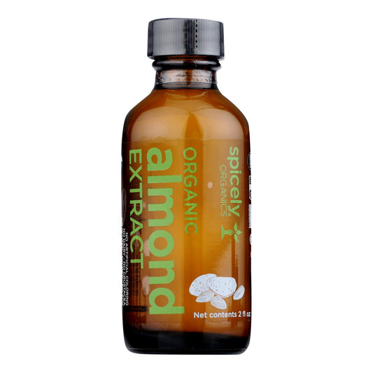 Spicely Organics - Organic Extract - Almond - Case  Of 6 - 2 Fl Oz.