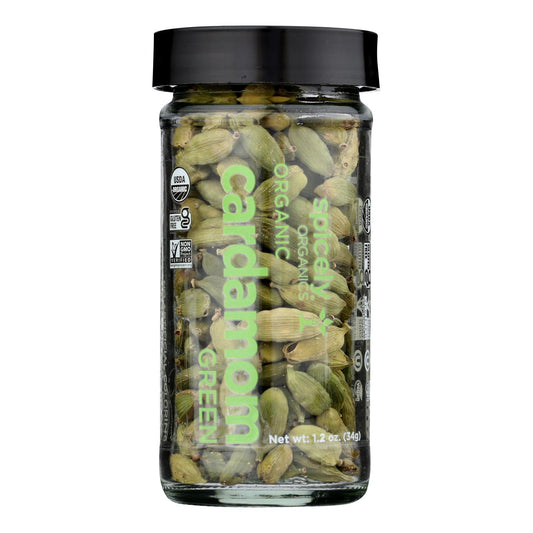 Spicely Organics - Organic Cardamom - Pods Green - Case Of 3 - 1.2 Oz.
