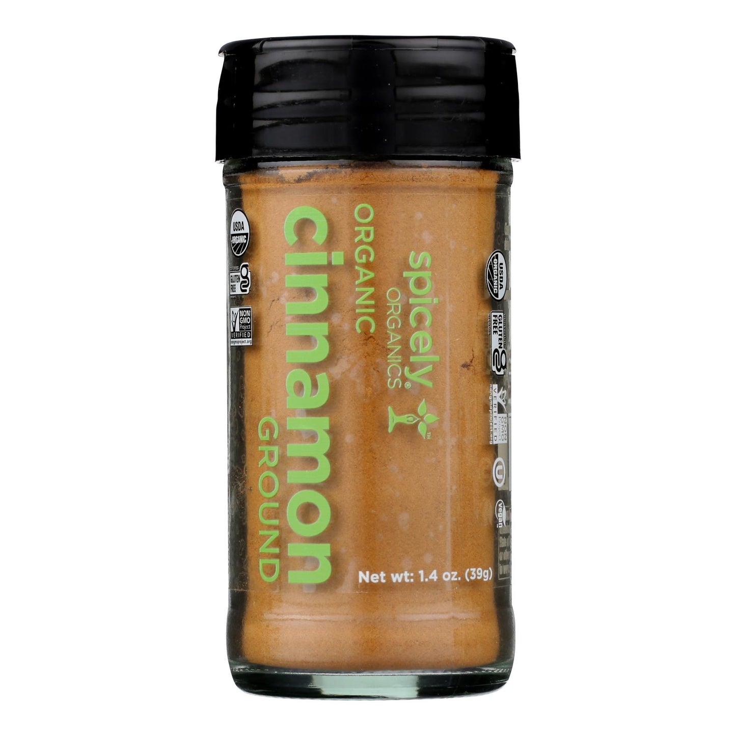 Spicely Organics - Organic Cinnamon - Ground - Case Of 3 - 1.4 Oz.
