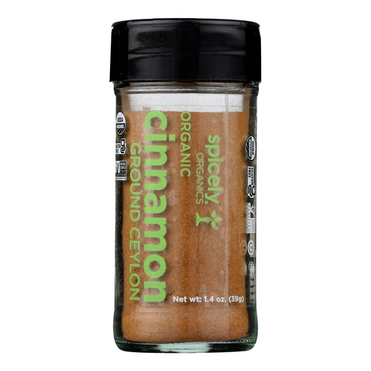 Spicely Organics - Organic Cinnamon Ceylon - Grnd - Case Of 3 - 1.4 Oz.