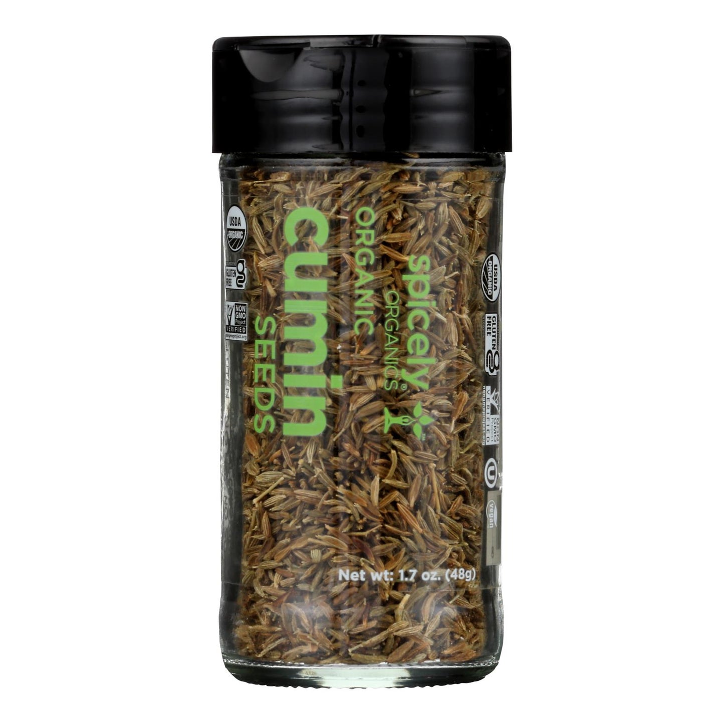 Spicely Organics - Organic Cumin Seeds - Whole - Case Of 3 - 1.7 Oz.