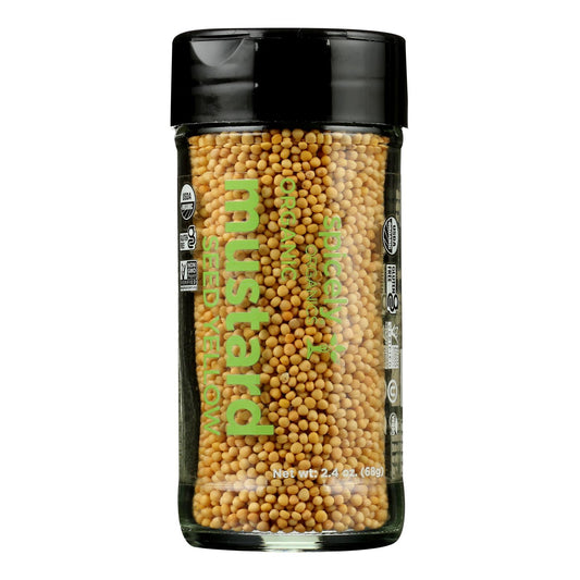 Spicely Organics - Organic Mustard - Yellow Whole - Case Of 3 - 2.4 Oz.