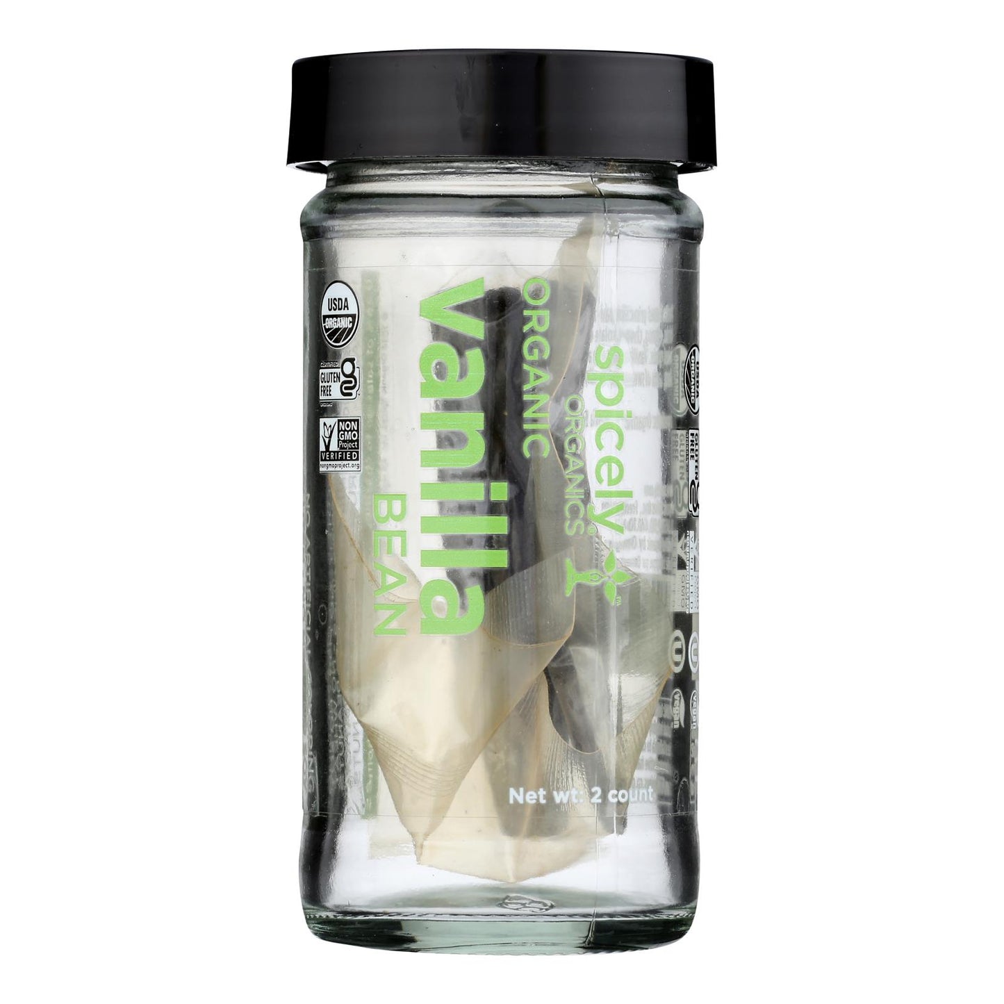 Spicely Organics - Organic Vanilla Bean - Case Of 3 - 2 Count